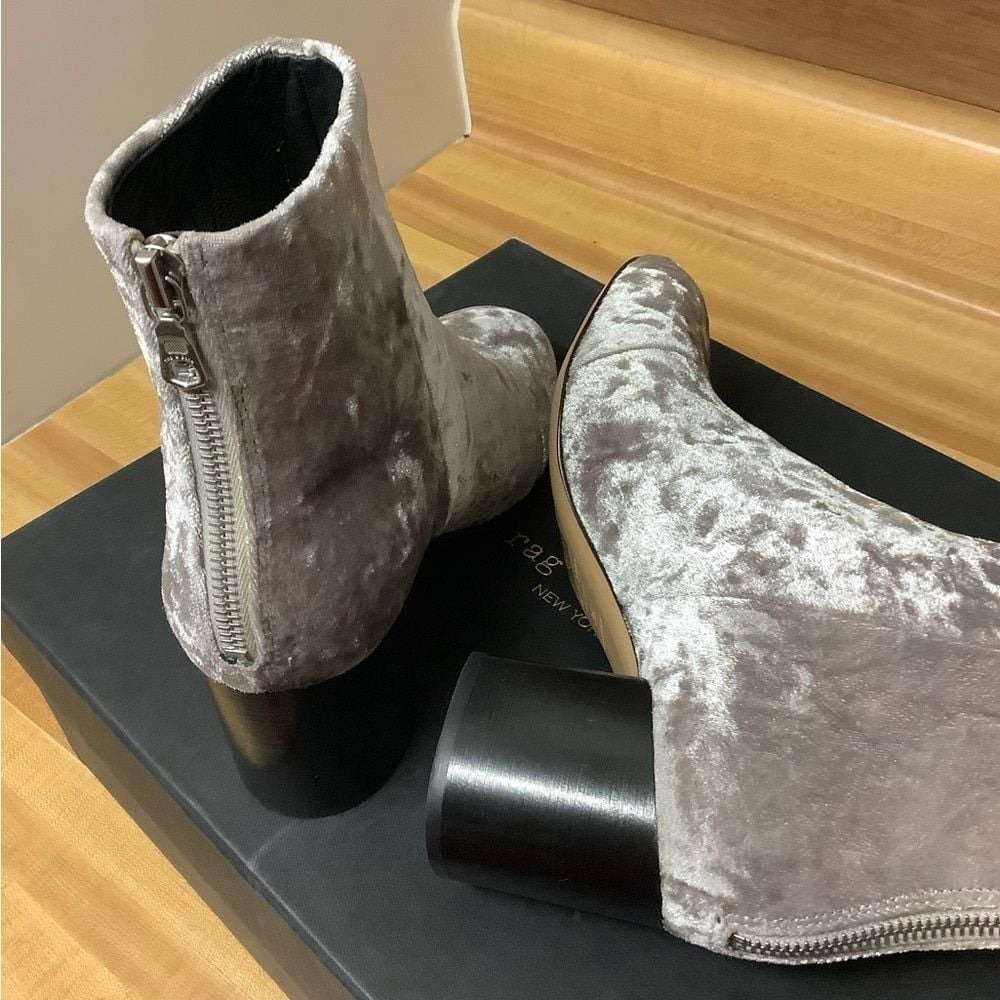 NWT Rag and bone Dove Velvet Drea boots size 5 - Picture 6 of 11